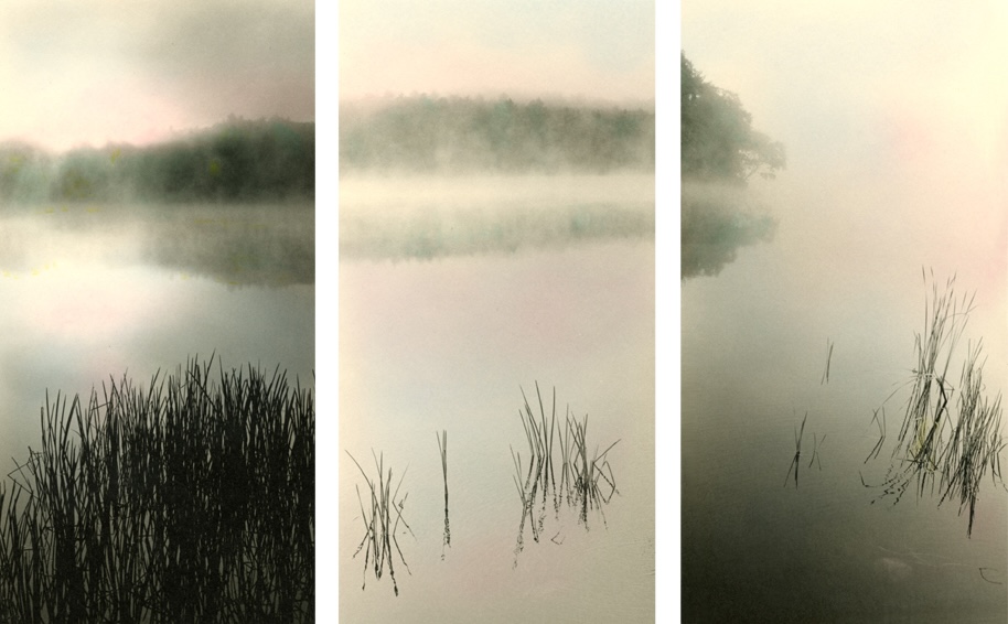 Misty Lake Triptych